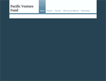 Tablet Screenshot of pacificventurefund.com